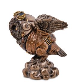 Veronese WS-1249 Статуэтка в стиле Стимпанк «Сова-летчик»