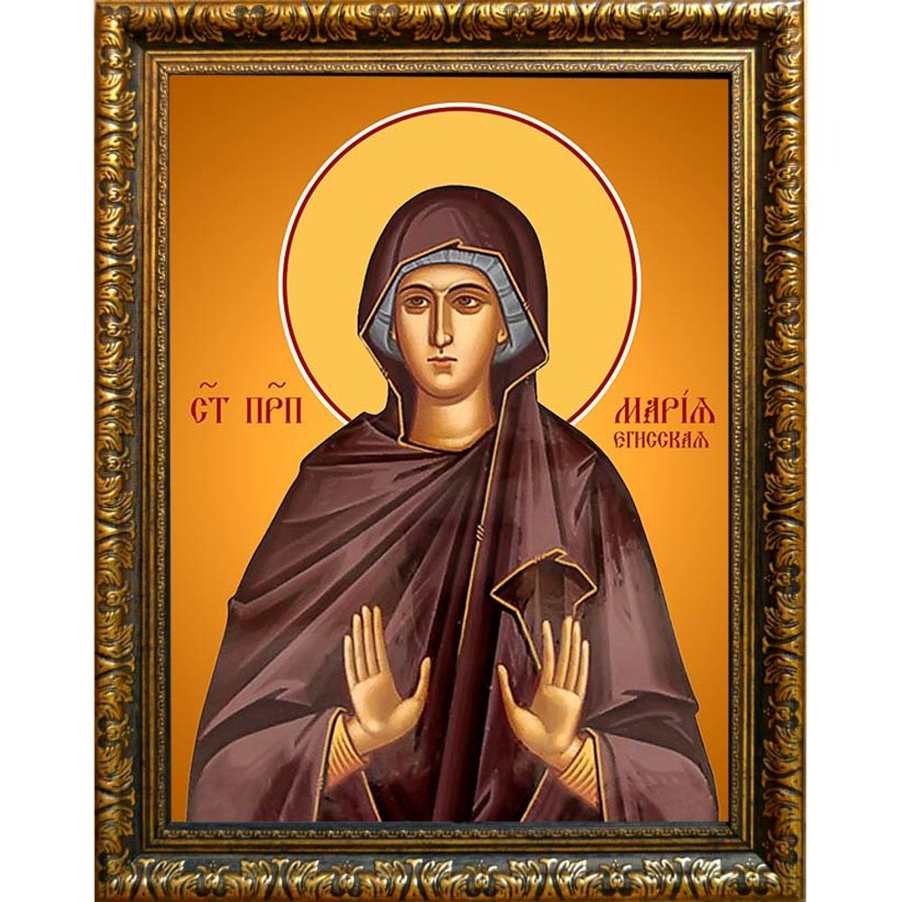 Мария Егисская преподобная. Икона на холсте.