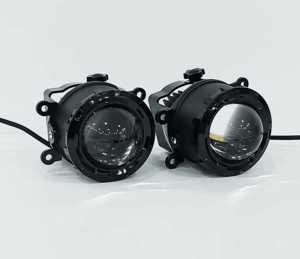 НЕТ - WD-024 / ПТФ с линзами 3" (Citroen, Ford, Mitsubishi, Land Rover, Renault), светодиодные противотуманные фары (2 шт. / комплект)