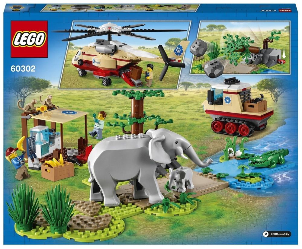 Конструктор LEGO City Stuntz 60302 Операция по спасению зверей