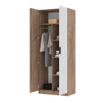 Орегон ШК 02 Шкаф 2х-створчатый МДФ Белый супермат