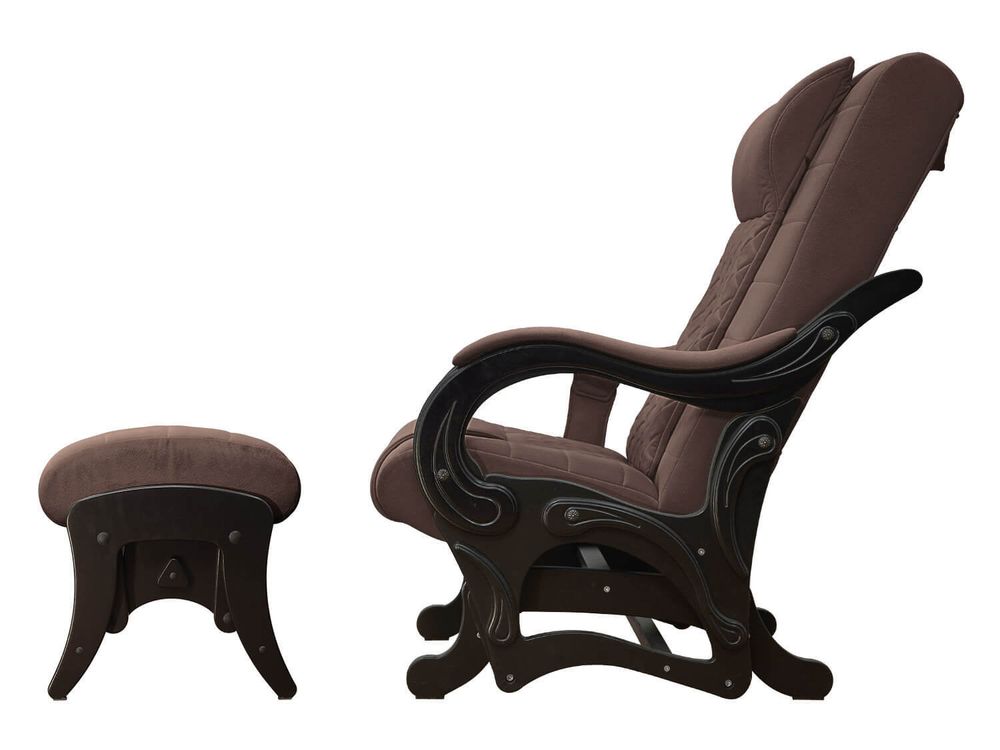 Массажное кресло качалка с пуфиком FUJIMO SAKURA PLUS F2005 FVXP ваниль, терра,грэйси.