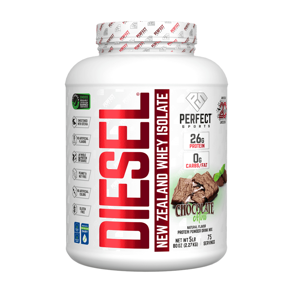 PERFECT Sports, Diet, новозеландский сывороточный изолят, шоколад и мята, 2,27 кг (5 фунтов)