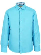 Бирюзовая рубашка для мальчика TSAREVICH