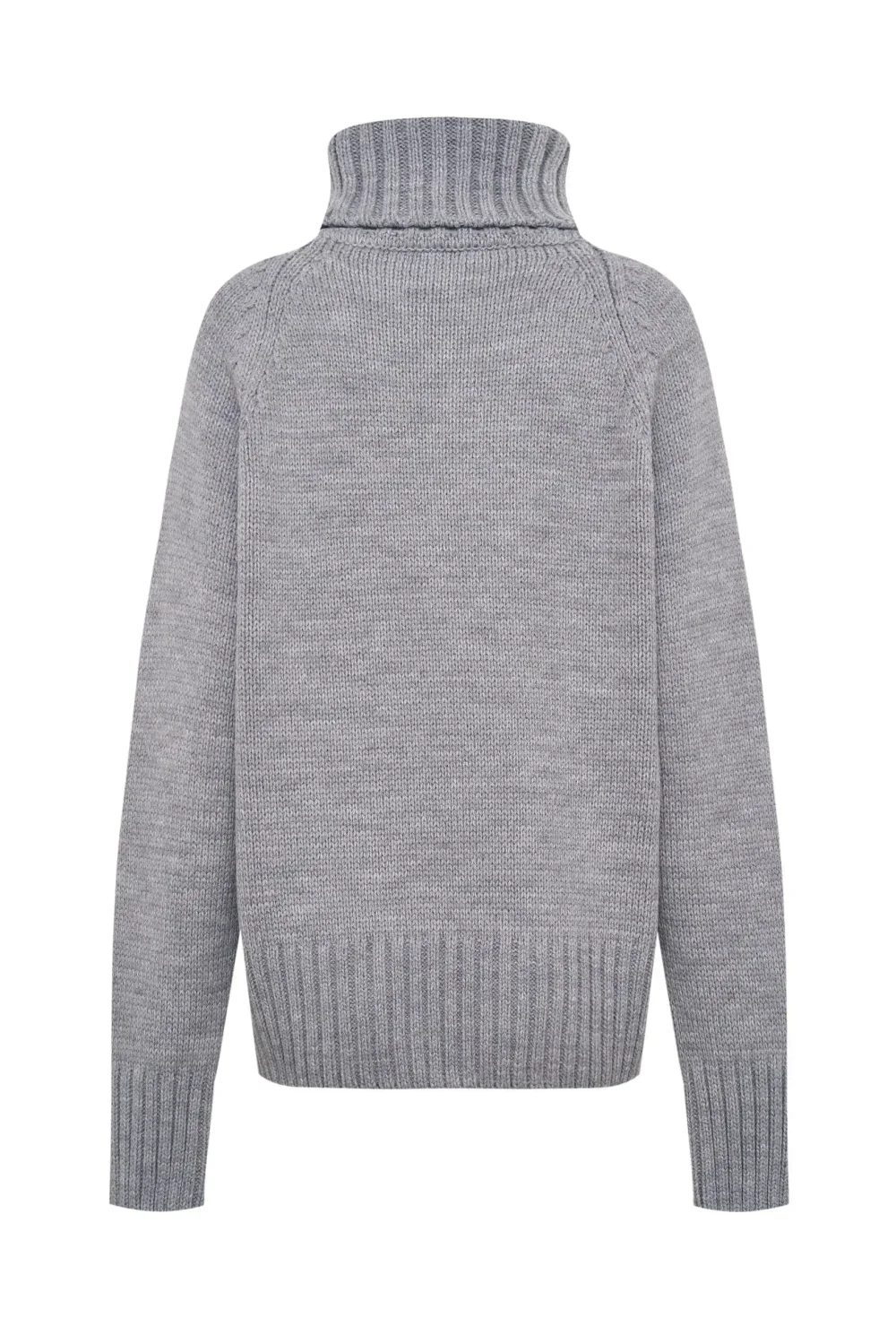Свитер с горлом, Светло-серый