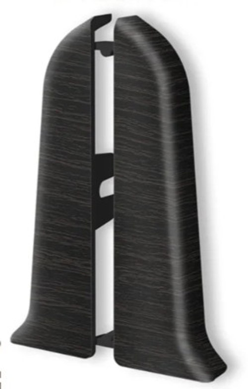 Торцевые (пара) для плинтуса 85мм "Идеал Классик", 302 Венге черный