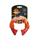 Игрушка M-PETS "Карнивор"круглая кость, вкус бекона, цвет красный,(14x13.7x4.1см) для собак