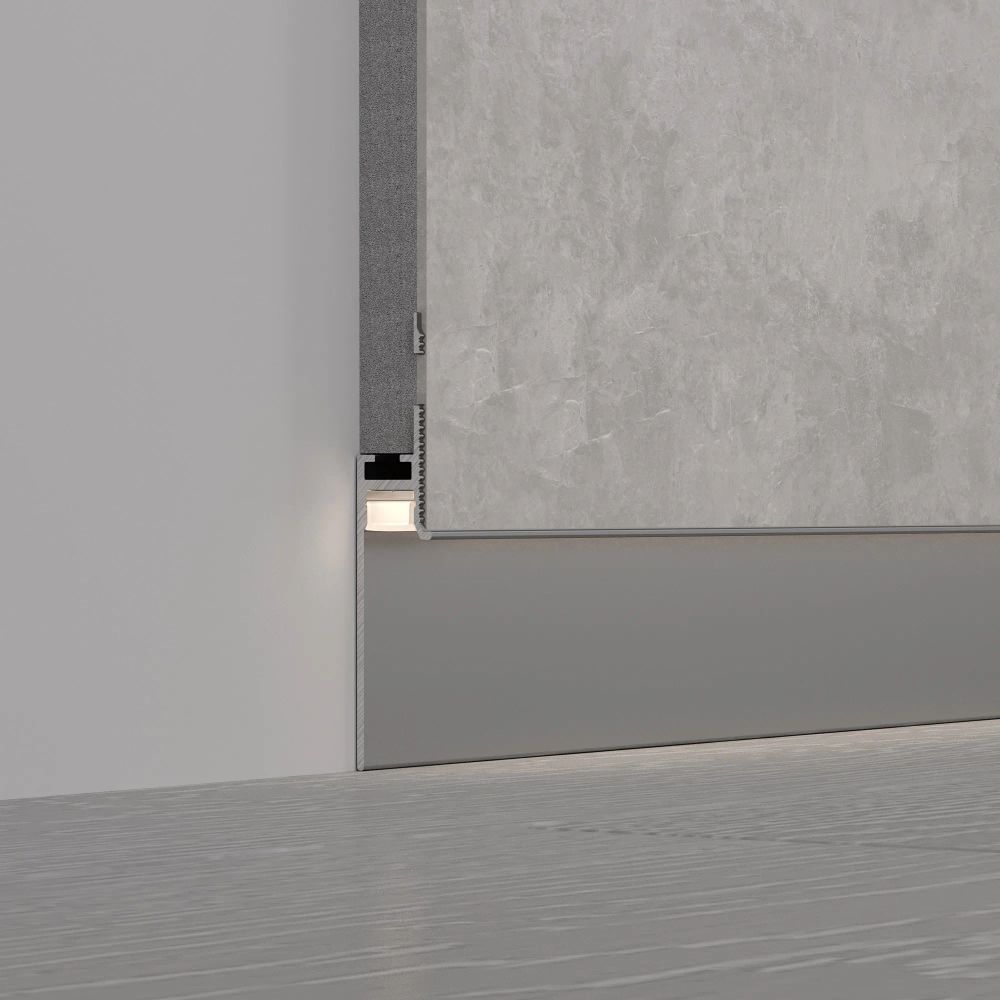 Профиль PLINTUS-FANTOM-H35-2000 ANOD (Arlight, Алюминий) 048687