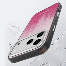 Чехол с MagSafe для смартфона iPhone 17 Pro Max, от Dux Ducis, серия Moro Series Magnetic (дизайнерский рисунок красного цвета)