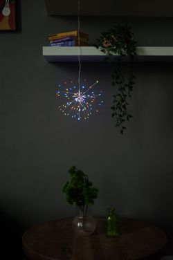 ULD-H3030-150-DTA-3AA-RC MULTI IP20 FIREWORKS Фигура светодиодная Фейерверк на батарейках 3AA не в-к. 30х30см. Подвесная. 120 светодиодов. Разноцветный свет. Пульт ДУ в-к. Провод прозрачный. TM Uniel