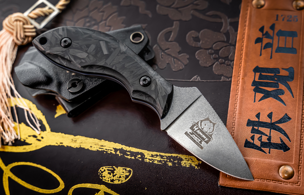 Туристический нож Hammy Elmax StoneWash Carbon