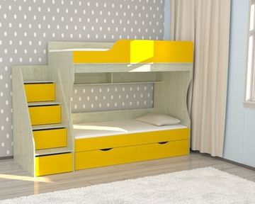 Кровать двухъярусная ДЖЕРСИ-4 левая