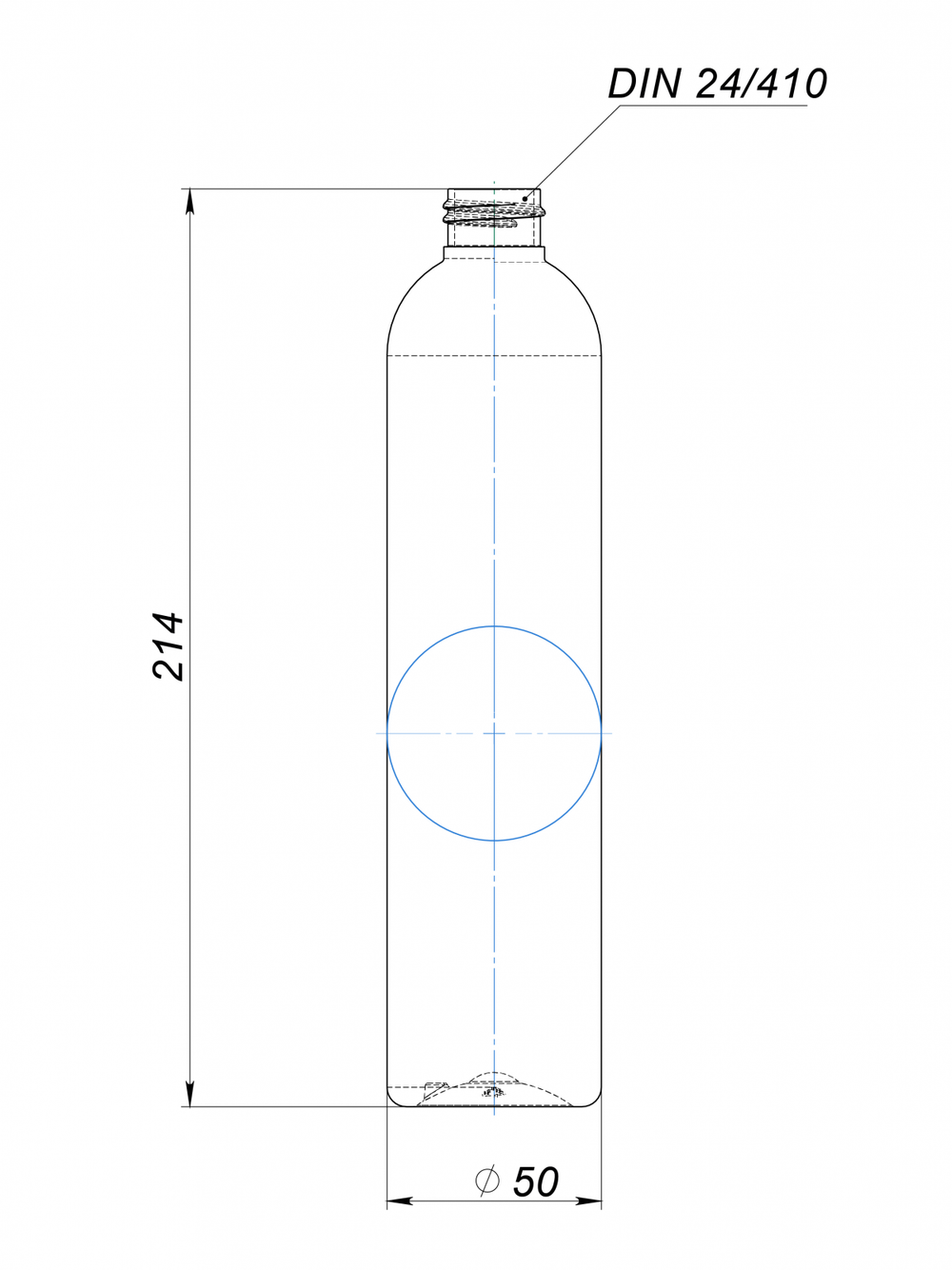 Флакон 350 мл 24 мм ПЭТ Покатые плечи от производителя «Тара-Гост»