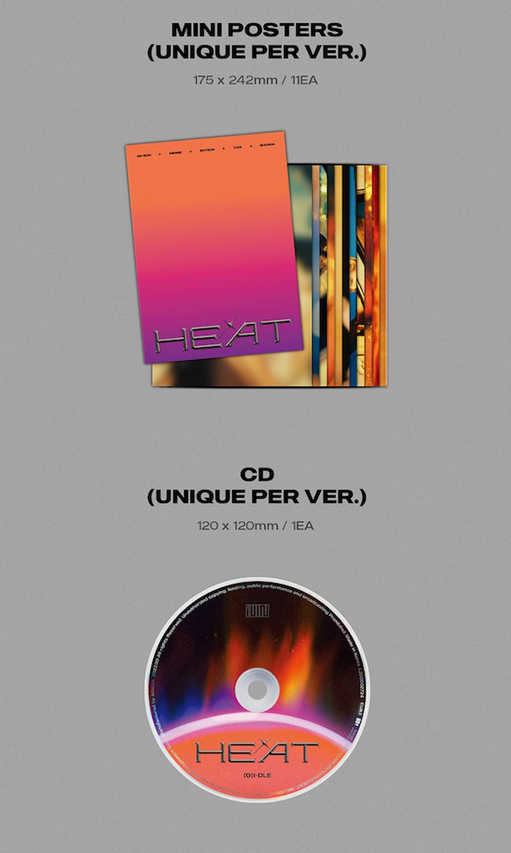 Альбом (G)I-DLE - HEAT (SLEEVE Ver.)