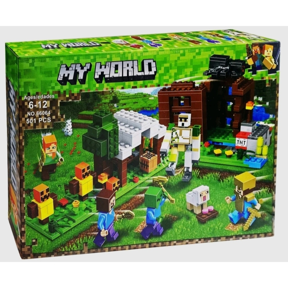 Конструктор Майнкрафт MY WORLD NO.66064 / 501 деталей