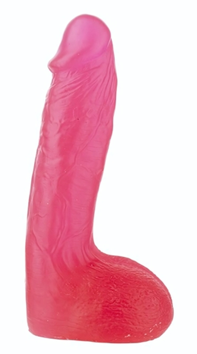 Розовый фаллоимитатор XSKIN 7 PVC DONG - 18 см. (Цвет: розовый)
