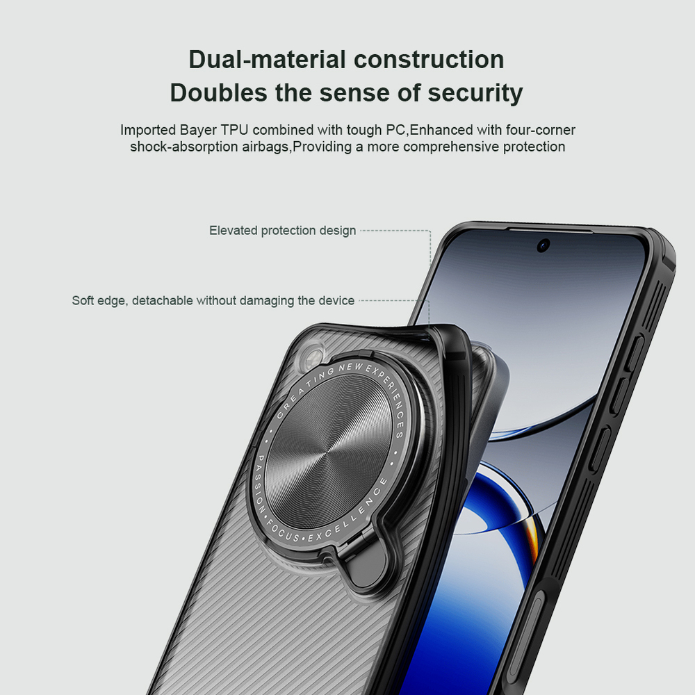 Чехол тонированный (Transparent Black) от Nillkin с металлической крышкой для камеры на OPPO Find X8 Ultra, серия CamShield Prop