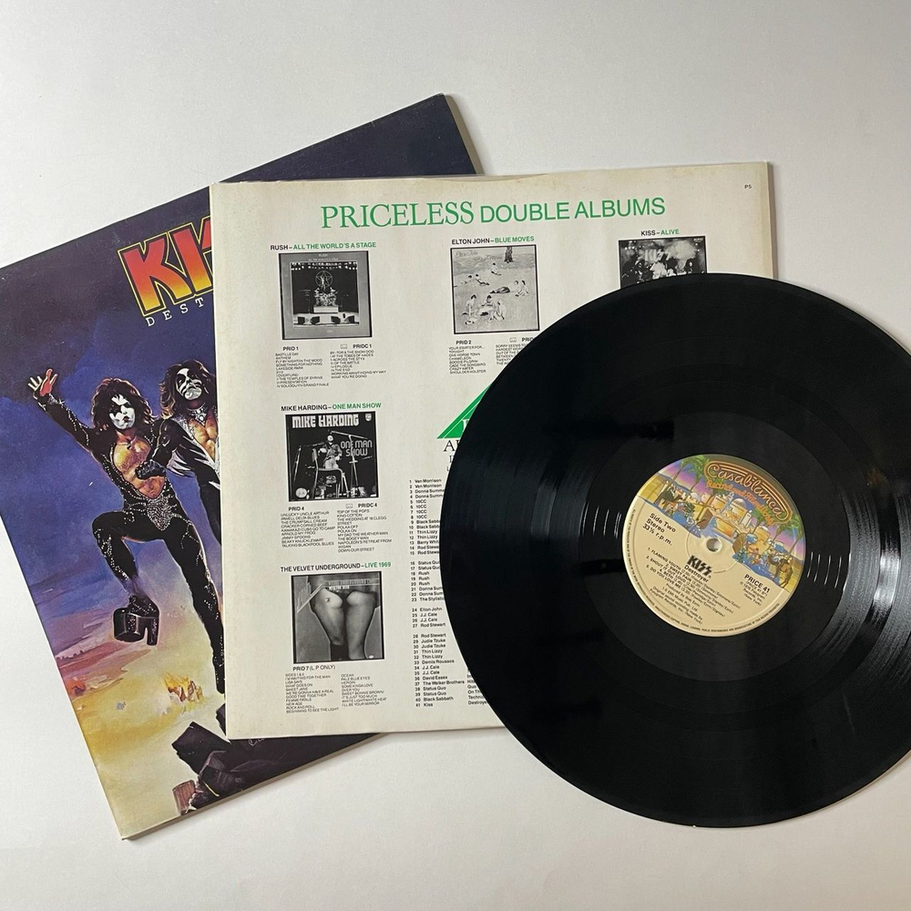 Винтажная виниловая пластинка LP Kiss Destroyer (UK 1983) Detroit Rock City