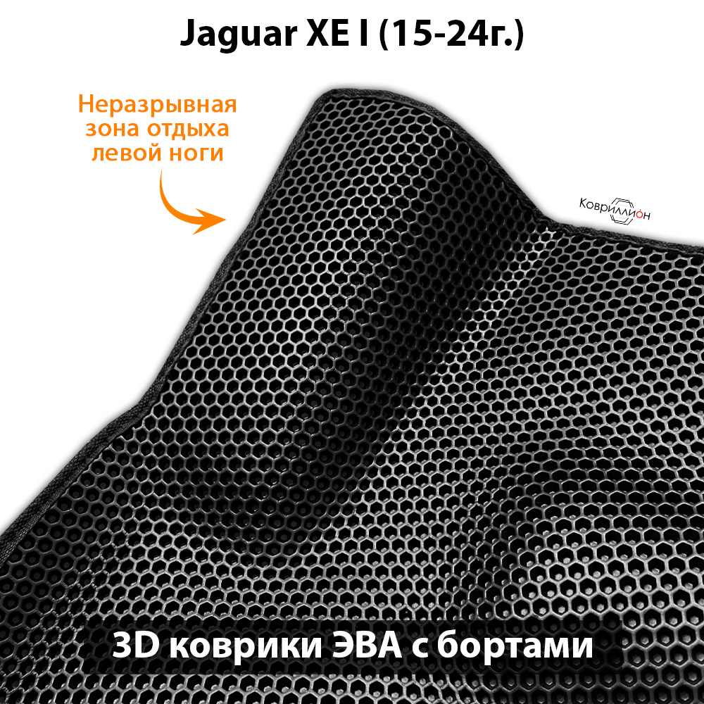 Передние автомобильные коврики ЭВА с бортами для Jaguar XE I (15-24г.)