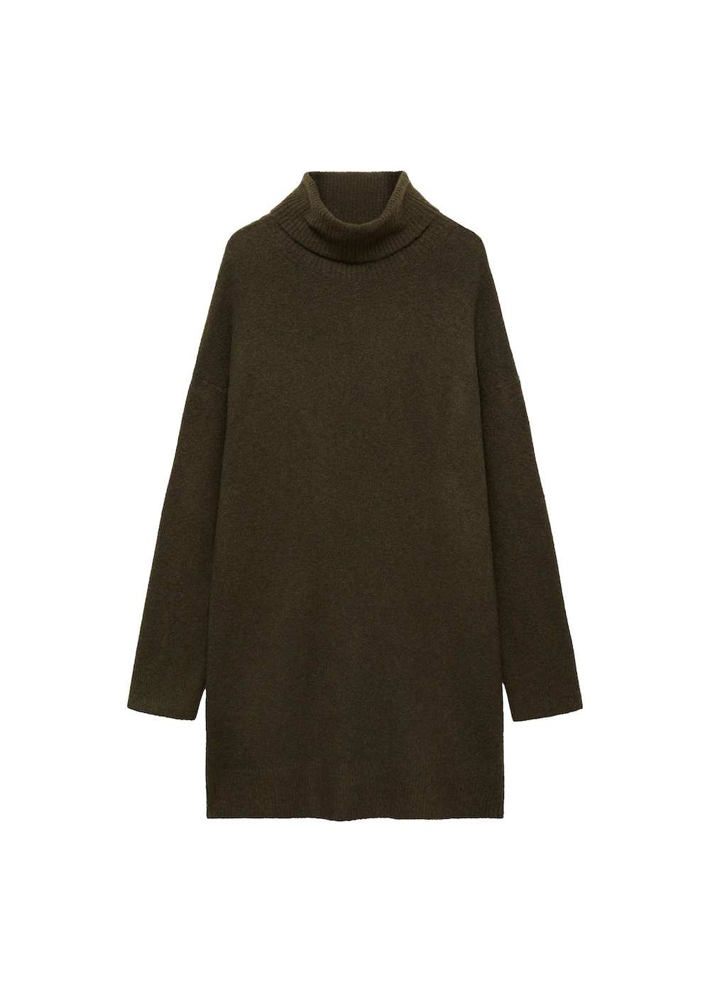 Трикотажное платье с воротником с отворотом