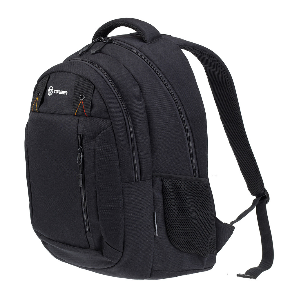 Фото школьный рюкзак CLASS X из полиэстера 900D TORBER T5220-22-BLK  с отделением для ноутбука с диагональю 15,6” 45 x 32 x 16 см с гарантией