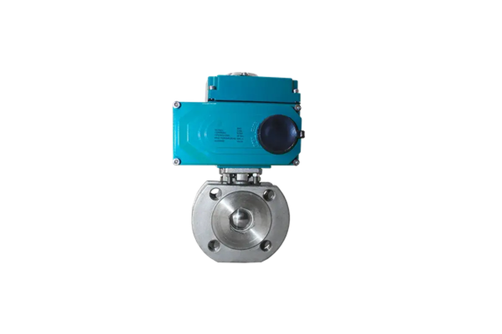 Кран шаровый межфланцевый, AISI304 DN32 (1_1/4"), с электроприводом AC 24V (С-05)