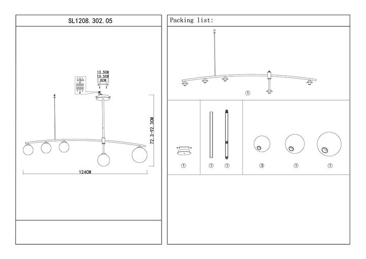 Подвесная люстра ST Luce Sembrare SL1208.302.05