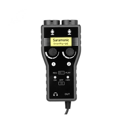 Адаптер Saramonic SmartRig+ UC для микрофона (вход XLR) двухканальный на USB-C