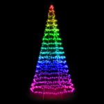 Умная уличная гирлянда «Конусная ёлка» Twinkly Light Tree 3D, RGB + W (6 м, 1000 светодиодов) Generation II