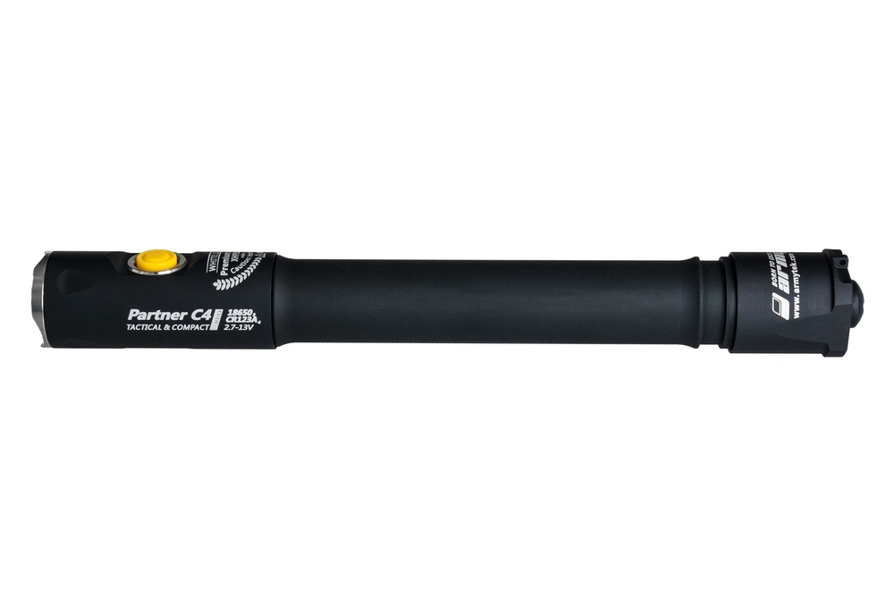 Фонарь светодиодный тактический Armytek Partner C4 Pro v3, 2140 лм, теплый свет, аккумулятор