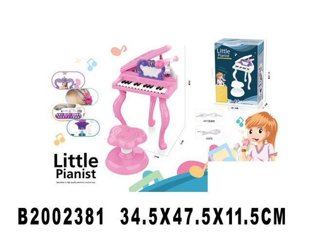 Пианино 34см, коробка J93-01