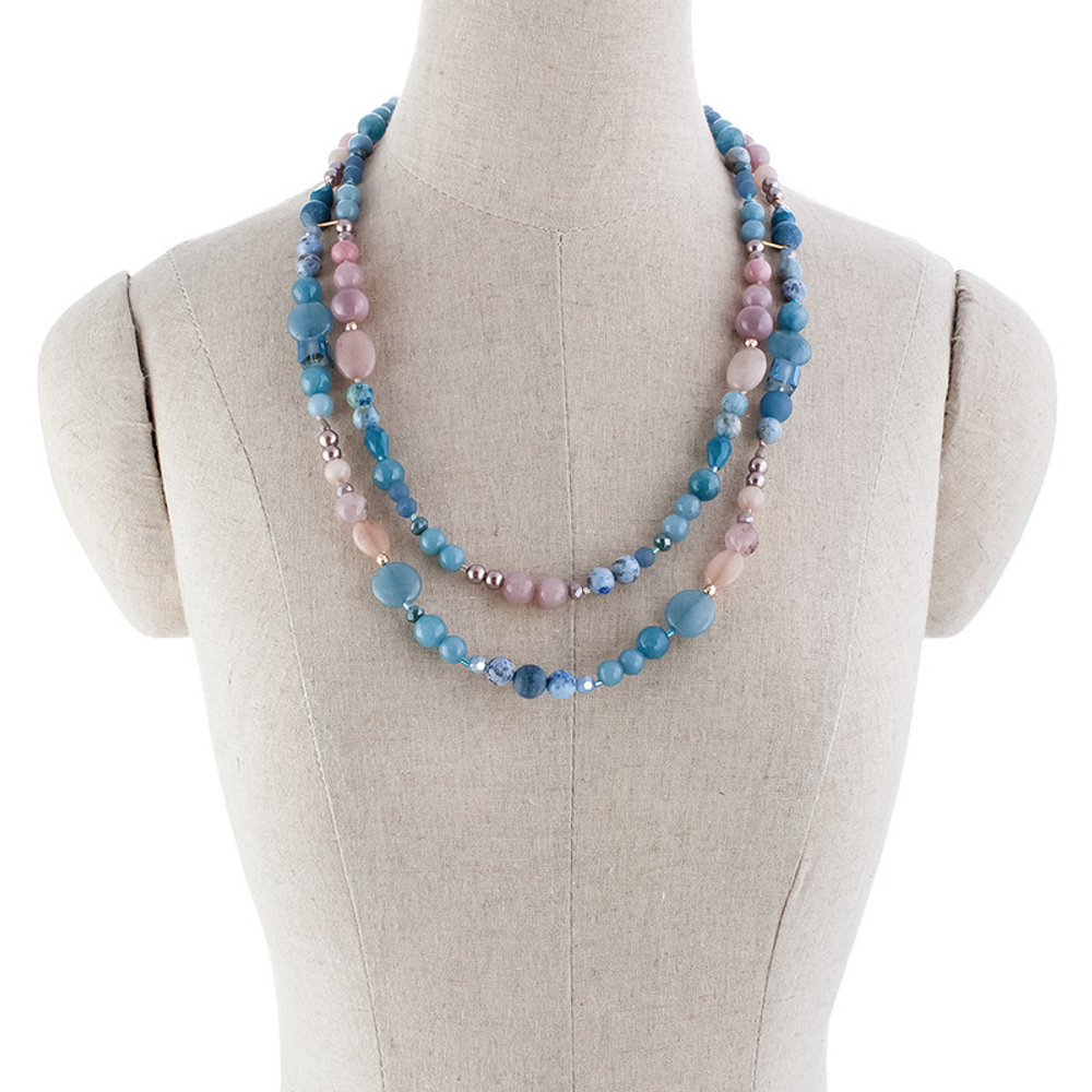 10117171 Колье Роман с камнем