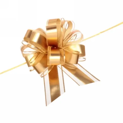 Бант для оформления подарка «Изыск» 5 см, d=17 см, Золото