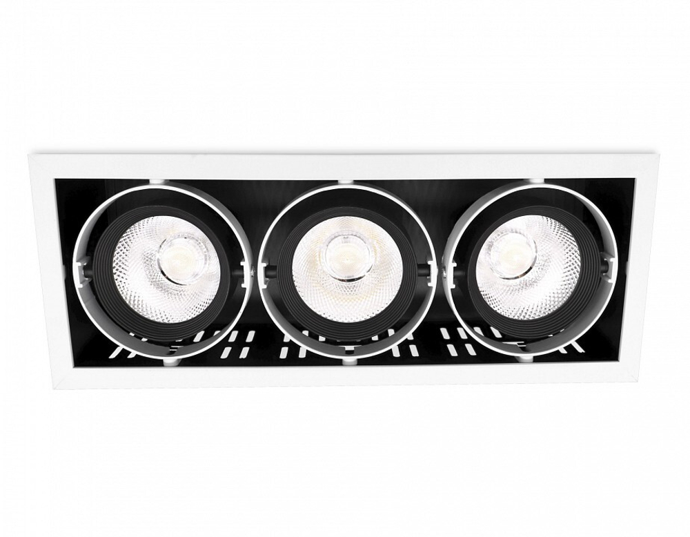 Встраиваемый светильник Ambrella Light Classic T81 T813 BK/CH 3*12W 4200K