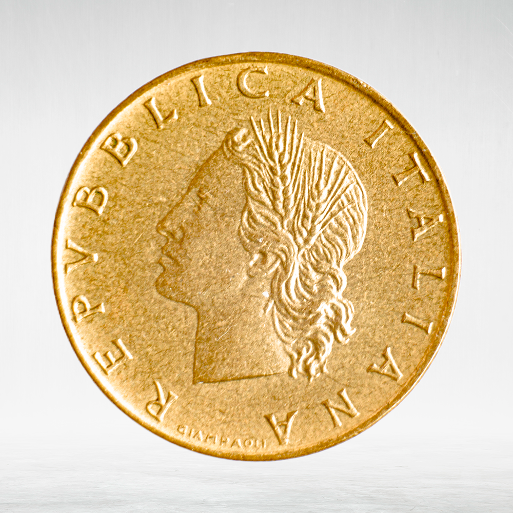 Italy 20 Lire 1972 R "Oak Branch", AU