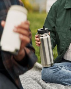 Набор крышка Klean Kanteen TKWide Twist Cap Taupe, трубочки с ёршиком