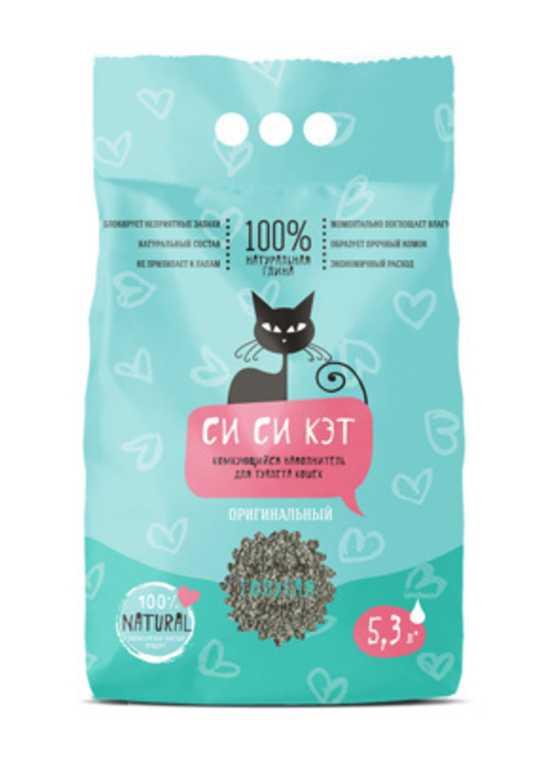Си Си Кэт Комкующийся наполнитель для кошачьего туалета, 5.3 л