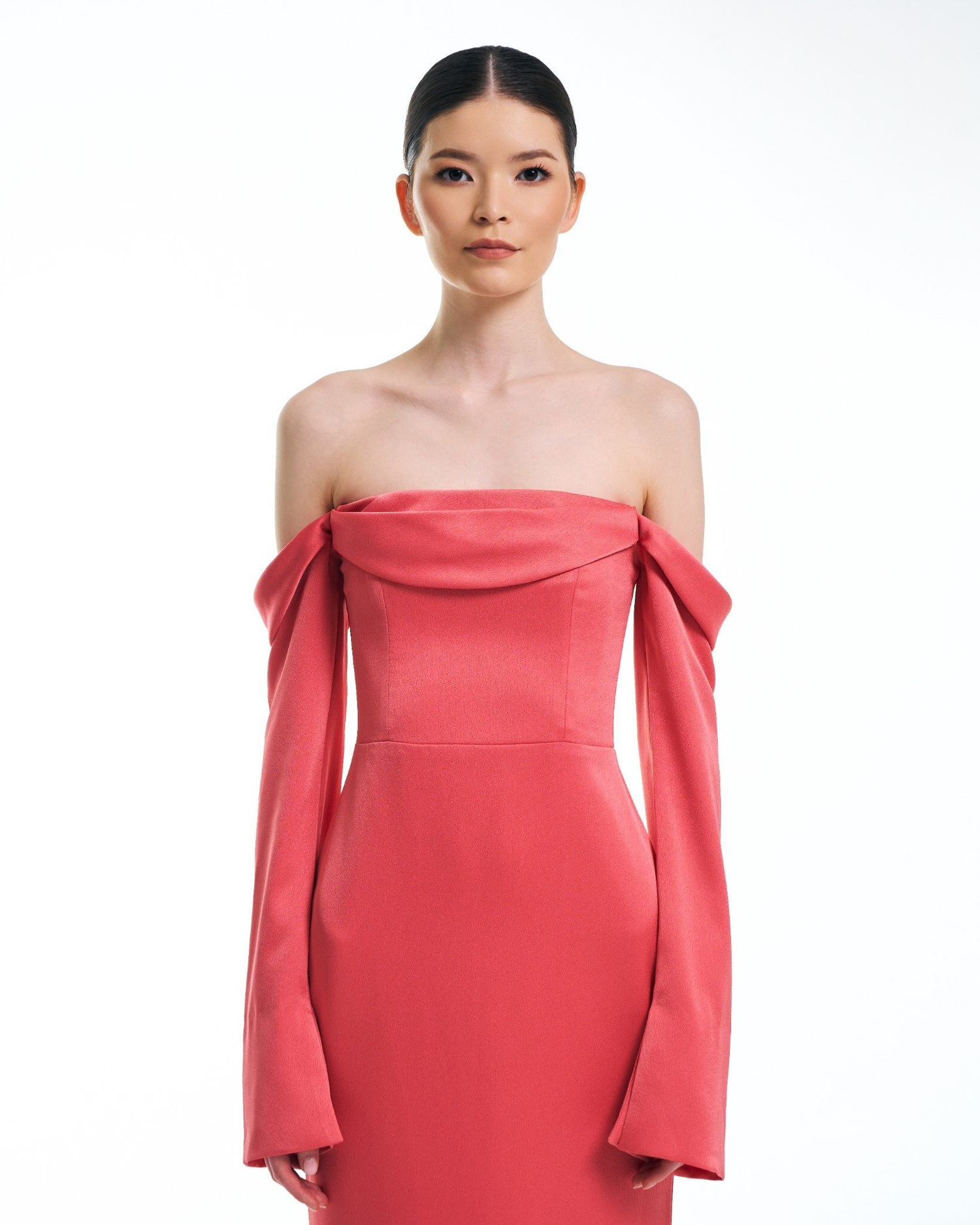 Платье Solaria (Солярия) с рукавами, розовое