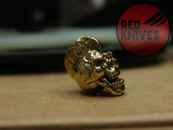 Бусина темлячная "Панк", латунь