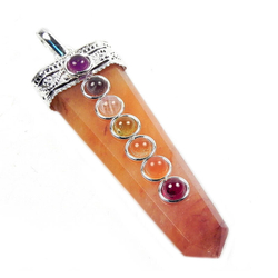 Кулон "7 чакр" самоцветы