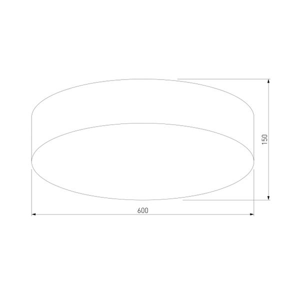 Потолочный светильник TK Lighting 5637 Rondo Linen