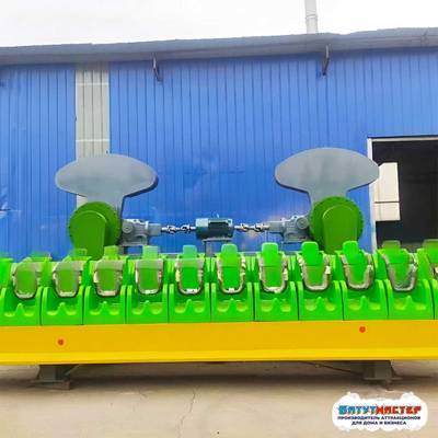 Летающая скамейка «Эпоха динозавров», 12 мест, 14×4×5,5 м