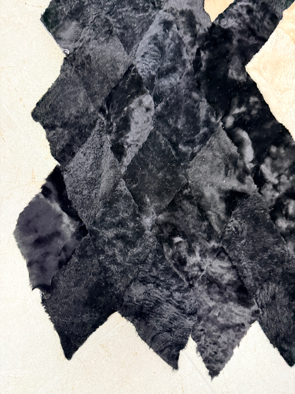 Покрывало меховое ковер из шкуры овчины