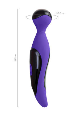 Вибростимулятор L'EROINA by TOYFA Cosmy, силикон, фиолетовый, 18,3 см, Ø 3,6 см