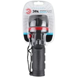 Светодиодный фонарь ЭРА R2D ручной на батарейках резина