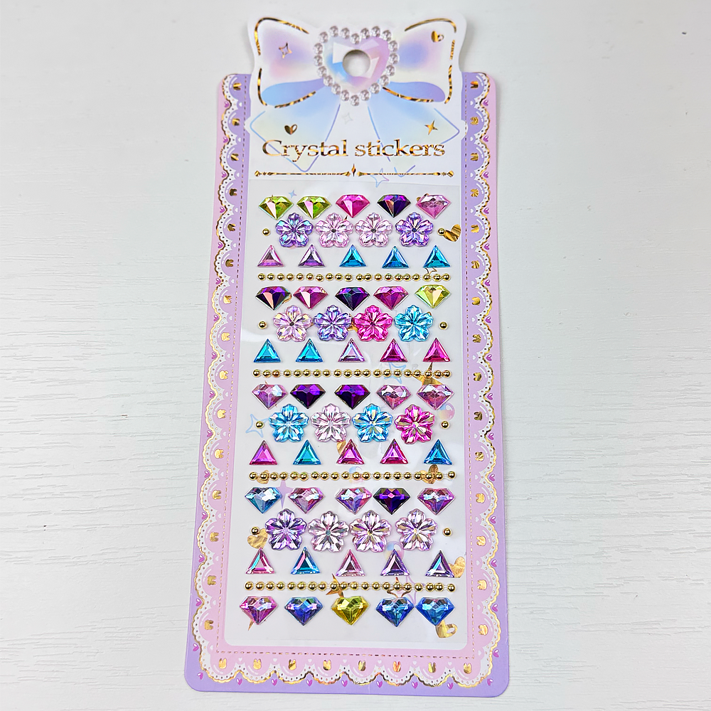 Наклейки Кристал цветы