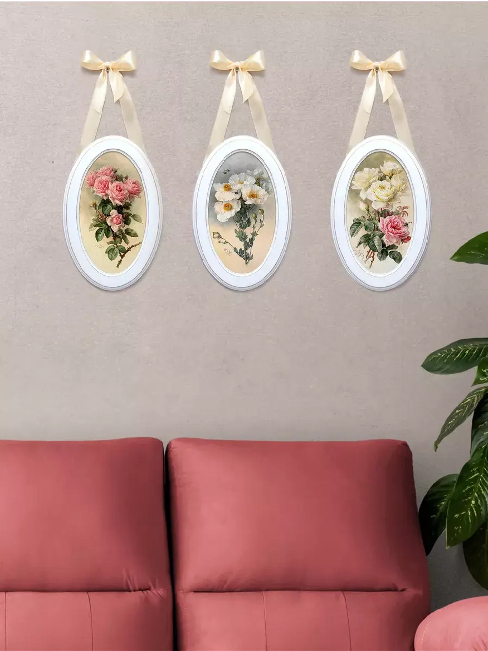 Панно на стену для интерьера 3 шт 28,5*18,5 см