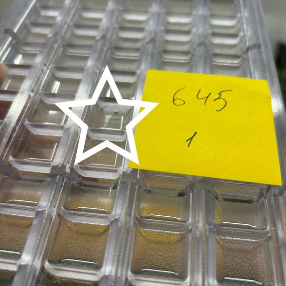 645-у| Форма для шоколадных батончиков " Квадратики" (275*135 мм)