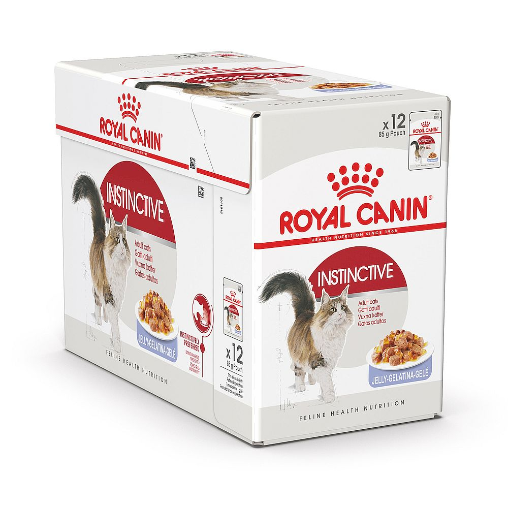 Влажный корм Royal canin Instinctive для кошек, кусочки в желе, пауч 85г