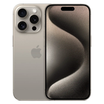 Смартфон Apple iPhone 15 Pro 512GB eSIM, Natural Titanium (Серый)